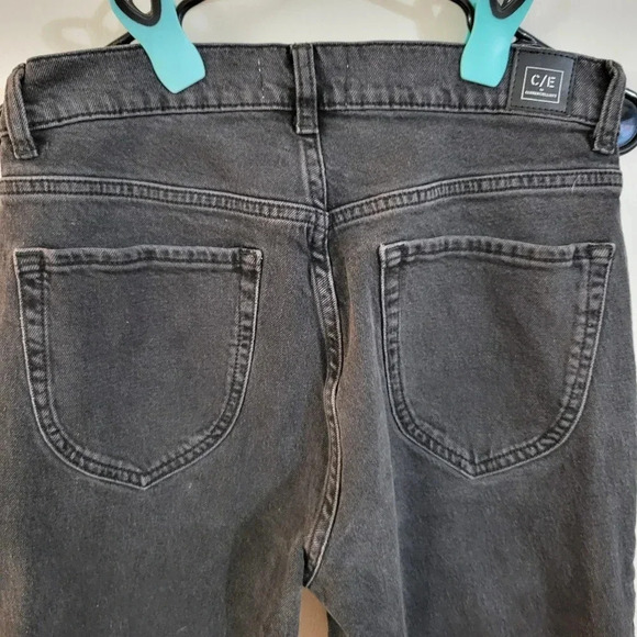 Current Elliot Women’s Washed Black Pleated High-Rise Tapered Denim Jeans |Sz 29 - Picture 8 of 10